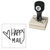 Happy mail rubber stempel (Gestempeld)
