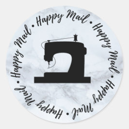 Happy Mail Seing Shop Branding Ronde Sticker