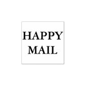Happy Mail Stamp Rubberstempel (Afrduk)