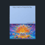 Happy Mail Stationery for Snail Mail Notitieblok<br><div class="desc">Rococo Impressionism Kawaii Rainbows: "There's a lot going on here." Palais de Marigold St. May creates unique stationery for those that love all things cute, Kawaii, floral, and colorful. Note that the designs are created for the large notepad or stationery sheets. If you would like a different size notepad, stationery,...</div>