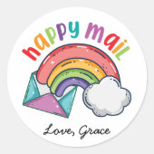 Happy mail sticker (Voorkant)