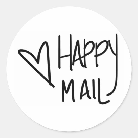 Happy mail sticker (Voorkant)