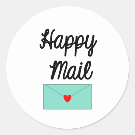Happy Mail Sticker - envelopontwerp! (Voorkant)