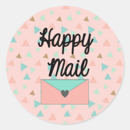 Happy Mail Sticker - hedendaags design!