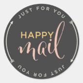 Happy Mail Sticker met pijlen (Voorkant)