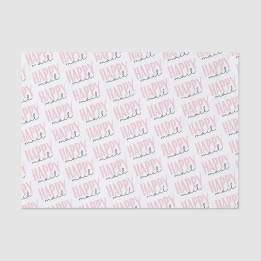 Happy Mail Tissue Paper Tissuepapier (Voorkant)