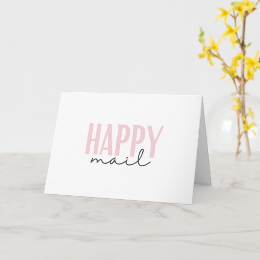 Happy Mail Wenskaart Kaart (Gele Bloem)