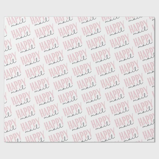 Happy Mail Wrapping Paper Cadeaupapier (Vlak)