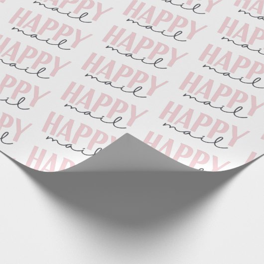 Happy Mail Wrapping Paper Cadeaupapier (Hoek)