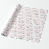 Happy Mail Wrapping Paper Cadeaupapier (Uitgerold)