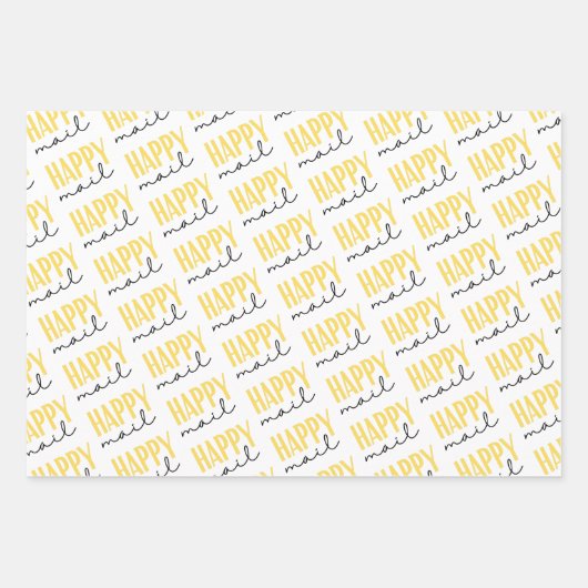 Happy Mail Wrapping Paper-vellen set van 3 vellen (Voorkant 3)