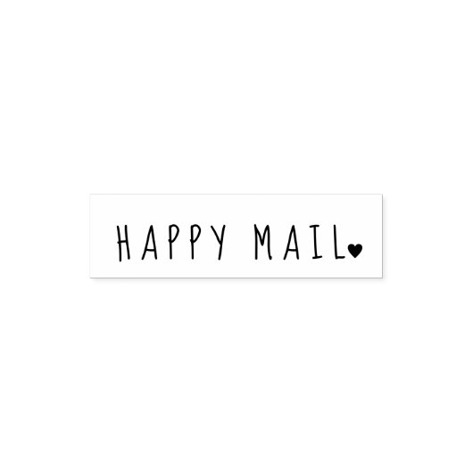 Happy Mail Zelfinktende Stempel (Design)