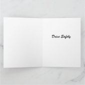 Happy Male heeft net een rijexamen afgelegd Kaart (Binnen)