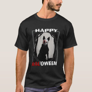 Happy Mal'Owen - Belgische Malinois Scary Mask Hal T-shirt