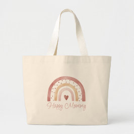 Happy mama Boho Rainbow Canvas tas
