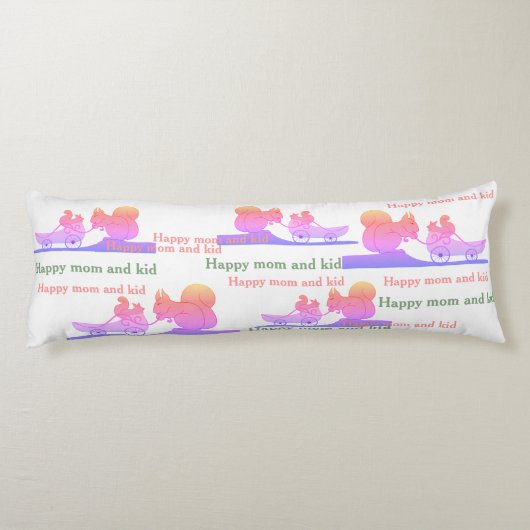 Happy mama en Kind Lichaamskussen (Achterkant)