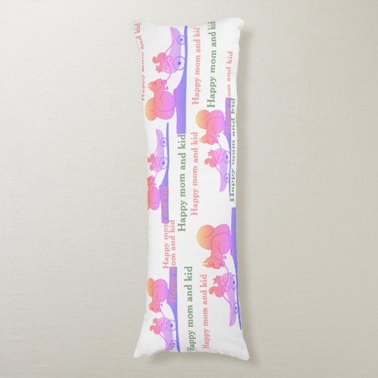 Happy mama en Kind Lichaamskussen (Voorkant Verticaal)