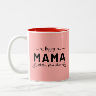 Happy MAMA - moeder mama Tweekleurige Koffiemok