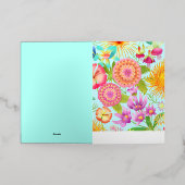 Happy Mam's Dag Folie Wenskaart (Buiten Laag)