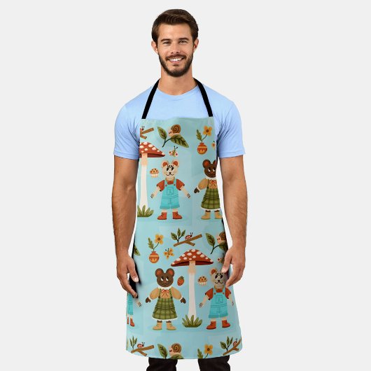Happy man apron design  schort