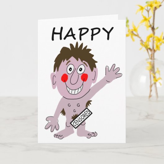 Happy Man Birthday Kaart (Gele Bloem)