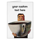 Happy Man Drink Giant Cup koffie (Voorkant)