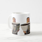  Happy Man Drink Giant Cup koffie Koffiemok (Voorkant links)