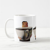  Happy Man Drink Giant Cup koffie Koffiemok (Links)