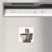  Happy Man Drink Giant Cup koffie Magneet (Insitu (Vaatwasser))