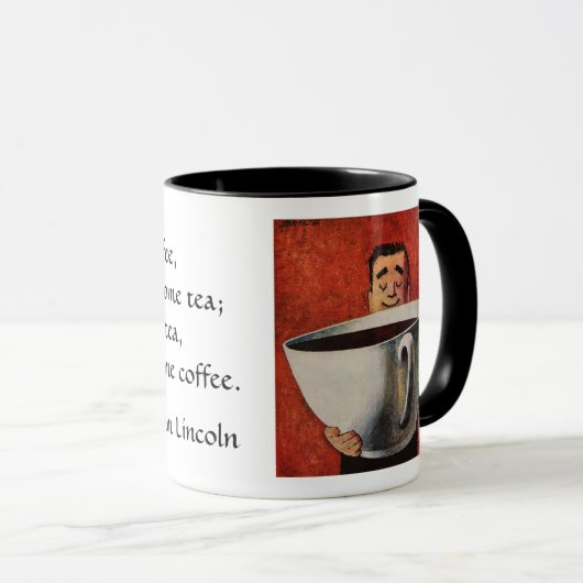  Happy Man Drink Giant Cup koffie Mok (Voorkant rechts)