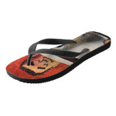  Happy Man Drink Giant Cup koffie Teenslippers (Schuin)