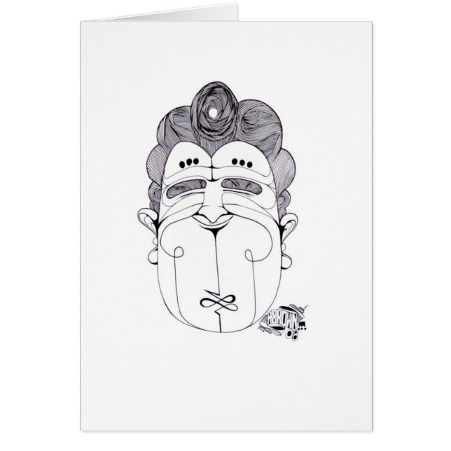 "happy man"-kaart (Voorkant)