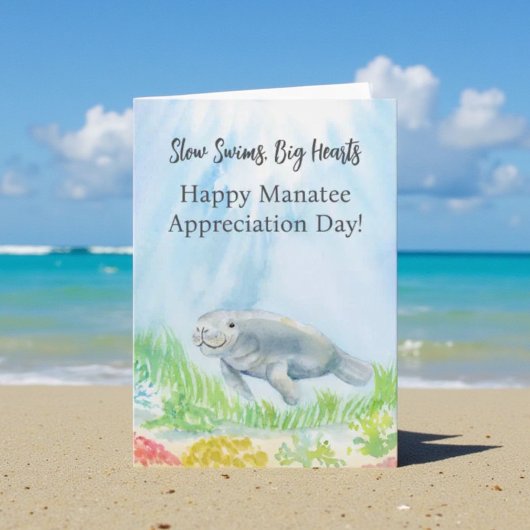 Happy Manatee Appreciation Day Kaart
