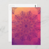 Happy mandala briefkaart (Voorkant / Achterkant)