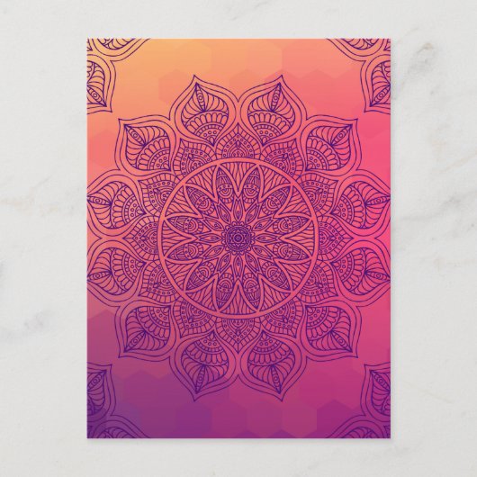Happy mandala briefkaart (Voorkant)