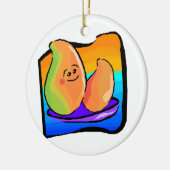 Happy Mango Keramisch Ornament (Links)
