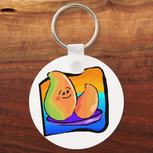 Happy Mango Sleutelhanger (Voorkant)