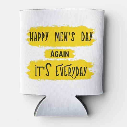 Happy Mannen Day Blikjeskoeler (Voorkant)