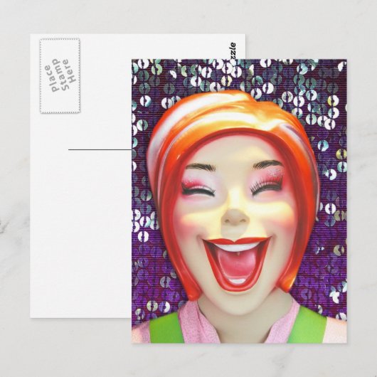 Happy Mannequin 8 pk. Briefkaarten (Voorkant / Achterkant)