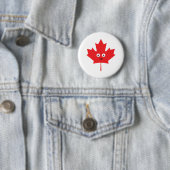 Happy Maple Leaf Ronde Button 5,7 Cm (In situ)