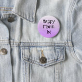 Happy March 1st Celebrate Daily Feestdagen Button (In situ)