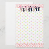 Happy Marching Labradors schilderen Briefpapier (Voorkant / Achterkant)