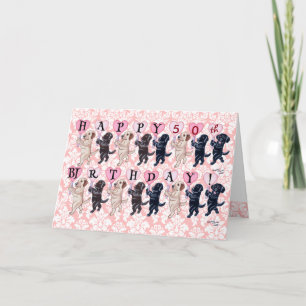 Happy Marching Labradors Verjaardag Kaart