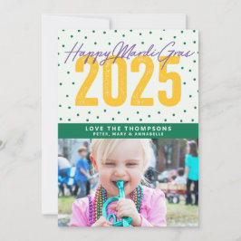 Happy Mardi Gras 2025 Feestdagenkaart