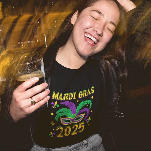 Happy Mardi Gras 2025  Tri-Blend Shirt