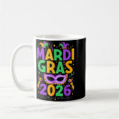 Happy Mardi Gras 2026 Costume New Orleans Matching Koffiemok (Links)