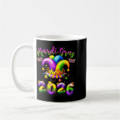 Happy Mardi Gras 2026 Jester Hat New Orleans Men W Koffiemok (Links)