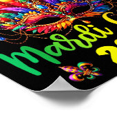 Happy Mardi Gras 2026 Jester Hat New Orleans Men W Poster (Hoek)