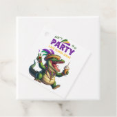 Happy Mardi Gras Alligator Bedankjes Labels (In situ)