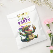Happy Mardi Gras Alligator Bedankzakje (Gezegeld)